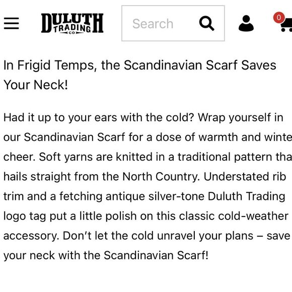 Scandanvian knit scarf neutrals by Duluth trading co. NWT🏷 soft!! - Picture 8 of 11